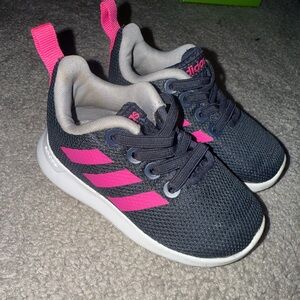 Adidas baby girl slip on sneakers